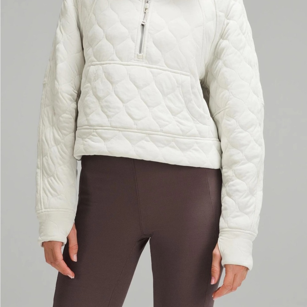 Lululemon • White Quilted Pullover